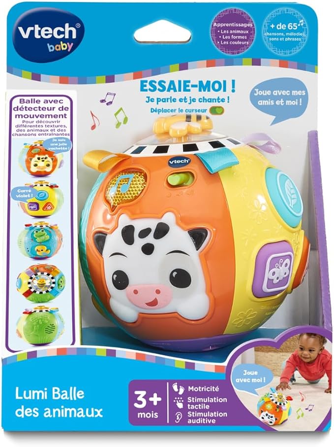 balle d’éveil bébé VTech – Lumi Balle des Animaux